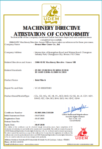 CE certification document 3