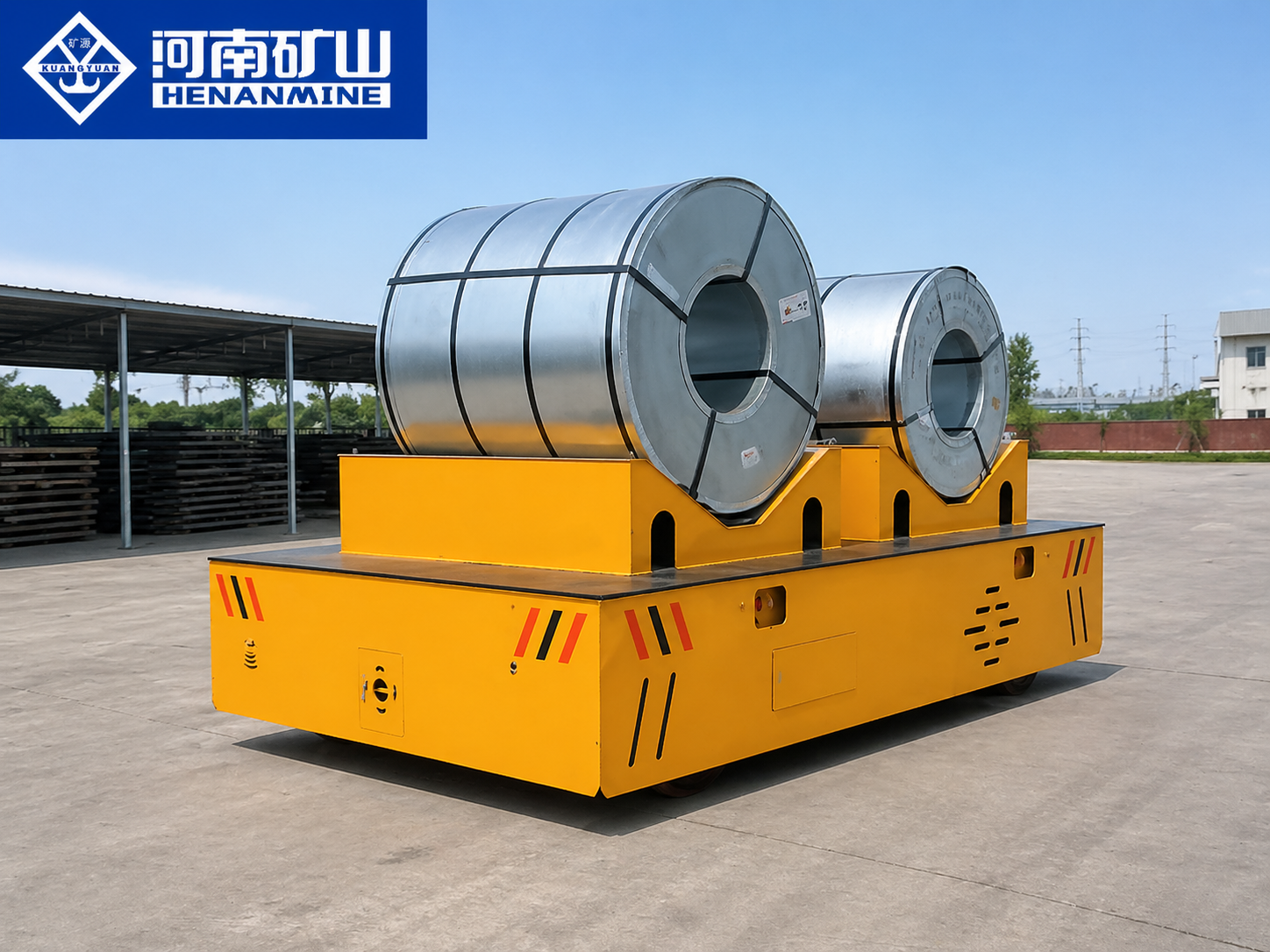 Trackless transfer cart for flexible material handling