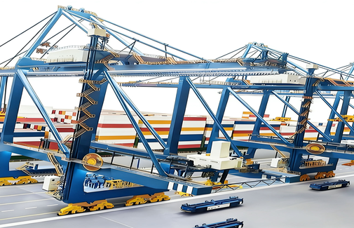 Ship to shore crane for container quay handling