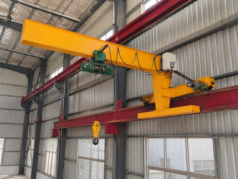 Wall Travelling Jib Crane structure with wall runway jib arm and hoist