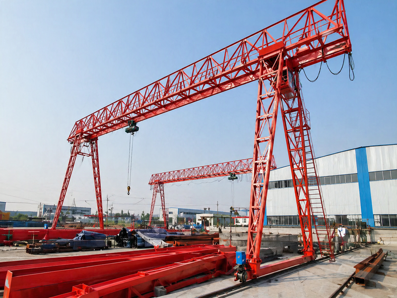 Image Alt: Truss Gantry Crane for outdoor material handling