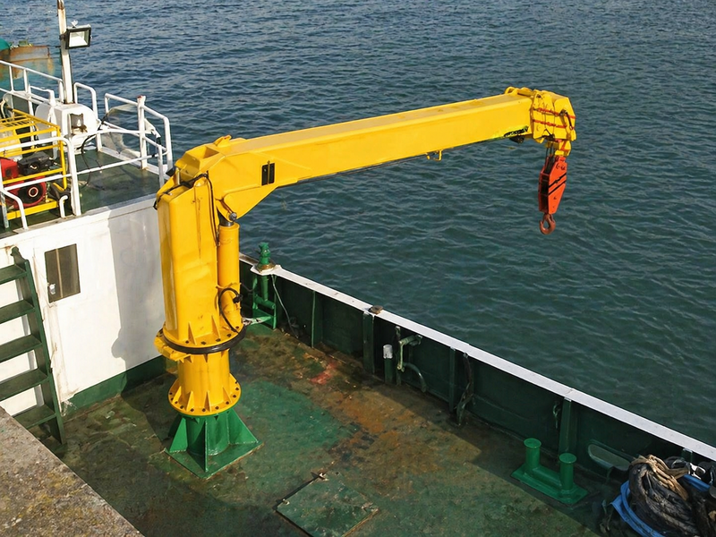 Image Alt: Yacht Davit Crane for dinghy and motor boat lifting