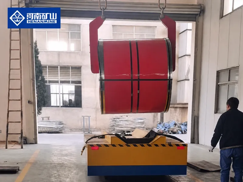 Heavy Duty Coil Transfer Cart for steel coil handling