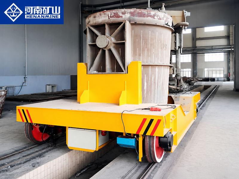 Heavy Duty Ladle Transfer Cars for molten metal steel ladle and hot slag transport in steel mills and foundries