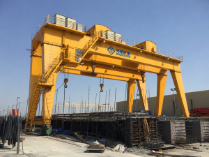Precast Concrete Plant Crane Solutions 2 Casting Yard Gantry Crane for precast beam lifting, bridge girder handling and outdoor construction yard material transfer