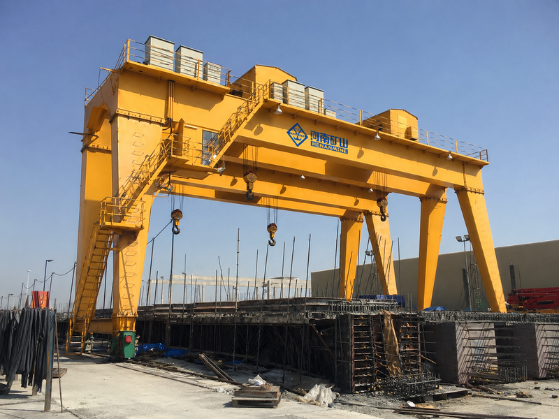 Casting Yard Gantry Crane for precast beam lifting, bridge girder handling and outdoor construction yard material transfer
