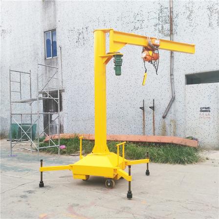 Mobile workstation jib crane for material handling