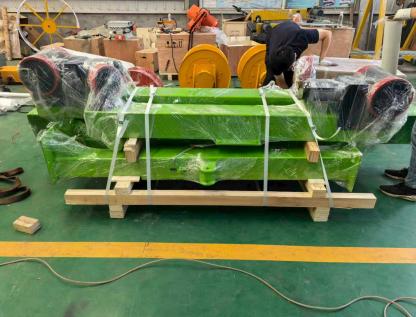 Packaged light gantry crane components
