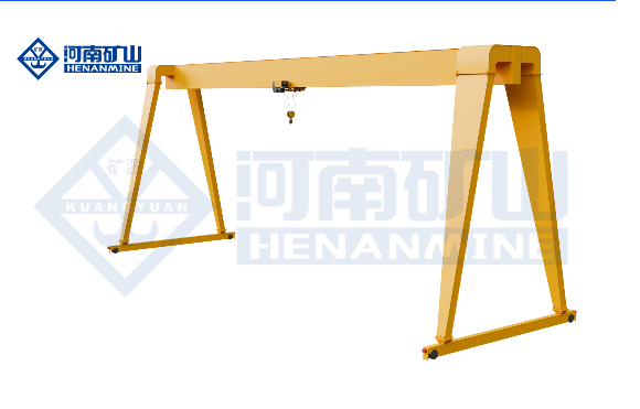Henan Mine single girder gantry crane structural design