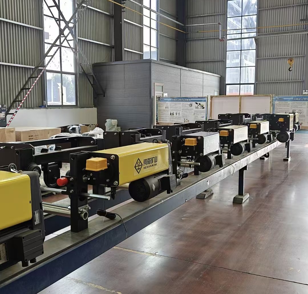 European hoist trolley production line at Henan Mine