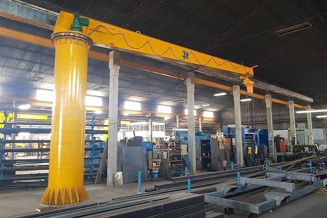 Henan Mine floor-mounted slewing jib crane