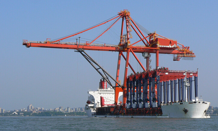 STS quayside container crane structure
