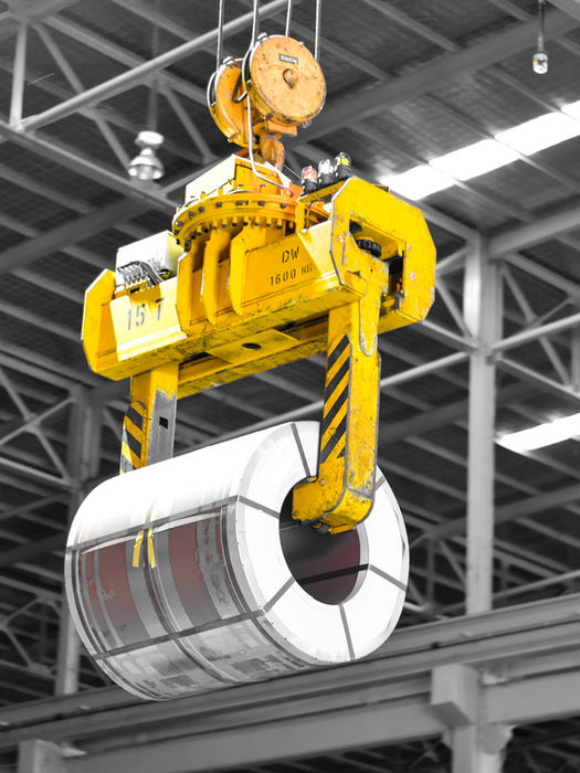 Customized steel coil handling crane solution
